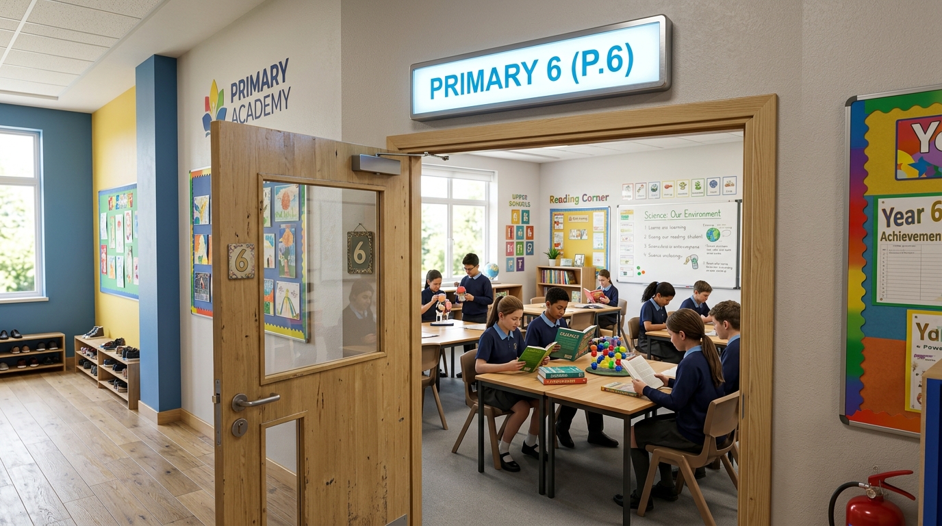 Primary 6 (P.6) Entrance Door