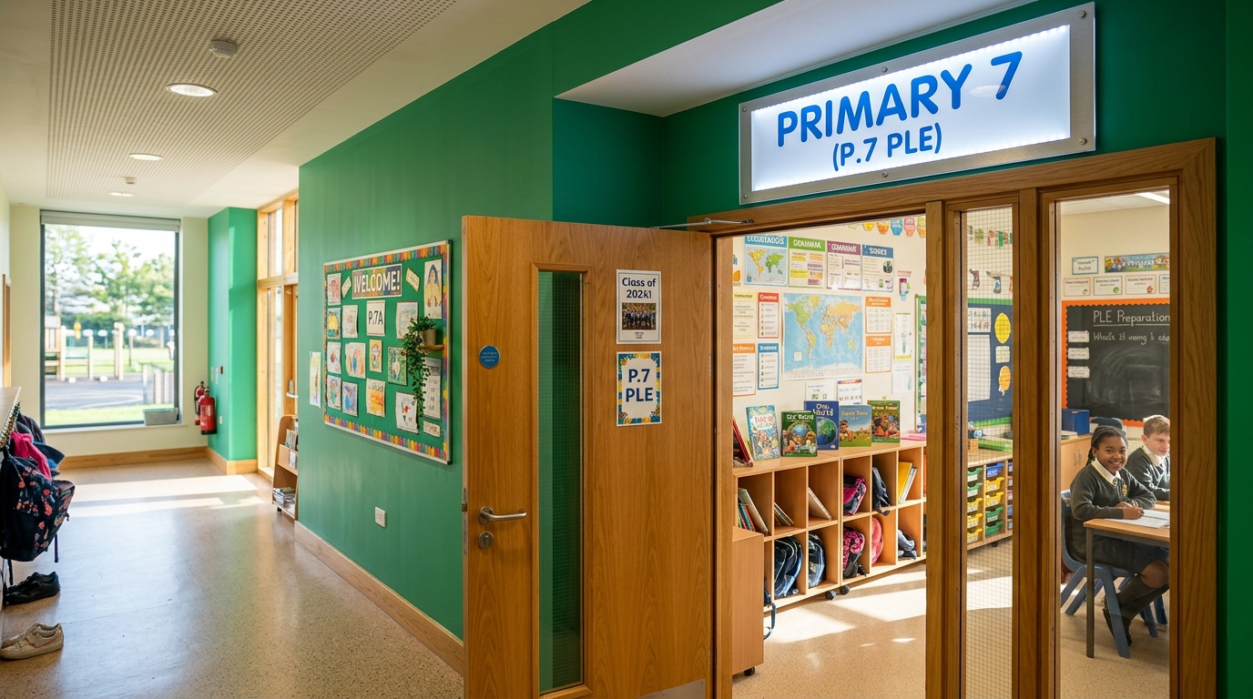 Primary 7 (P.7 PLE) Entrance Door