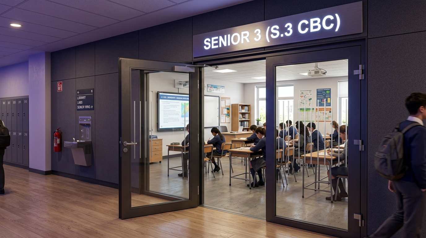 Senior 3 (S.3 CBC) Entrance Door