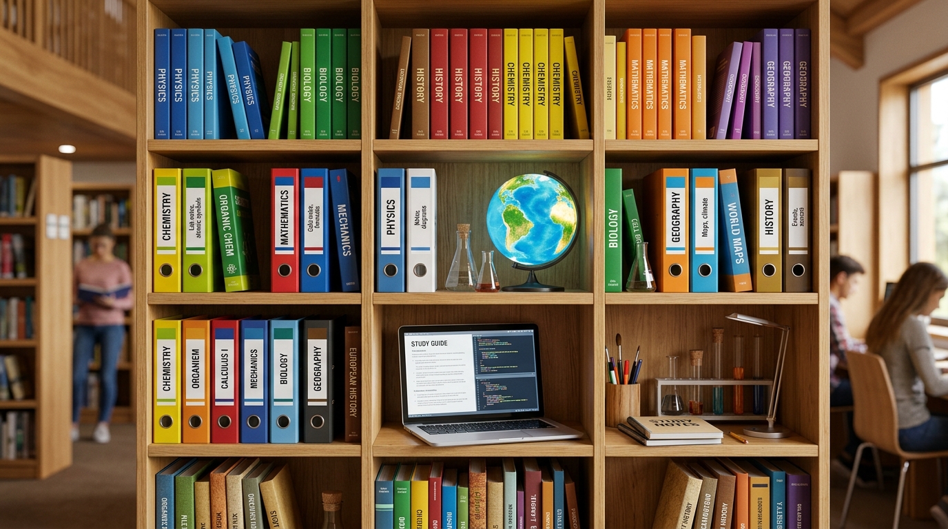 P7 Subject Bookshelf