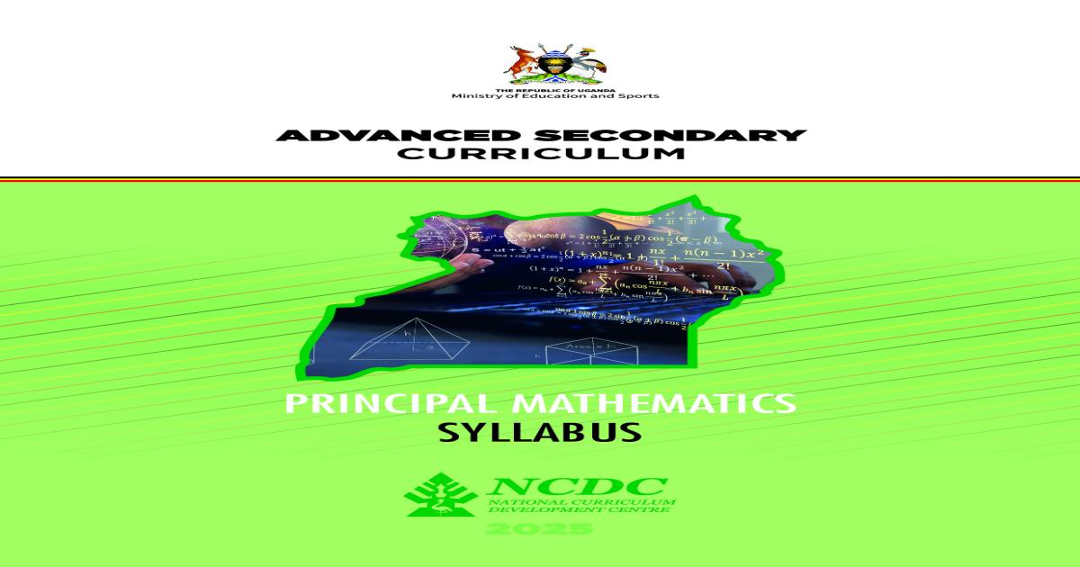 A level Curriculum Mathematics syllabus