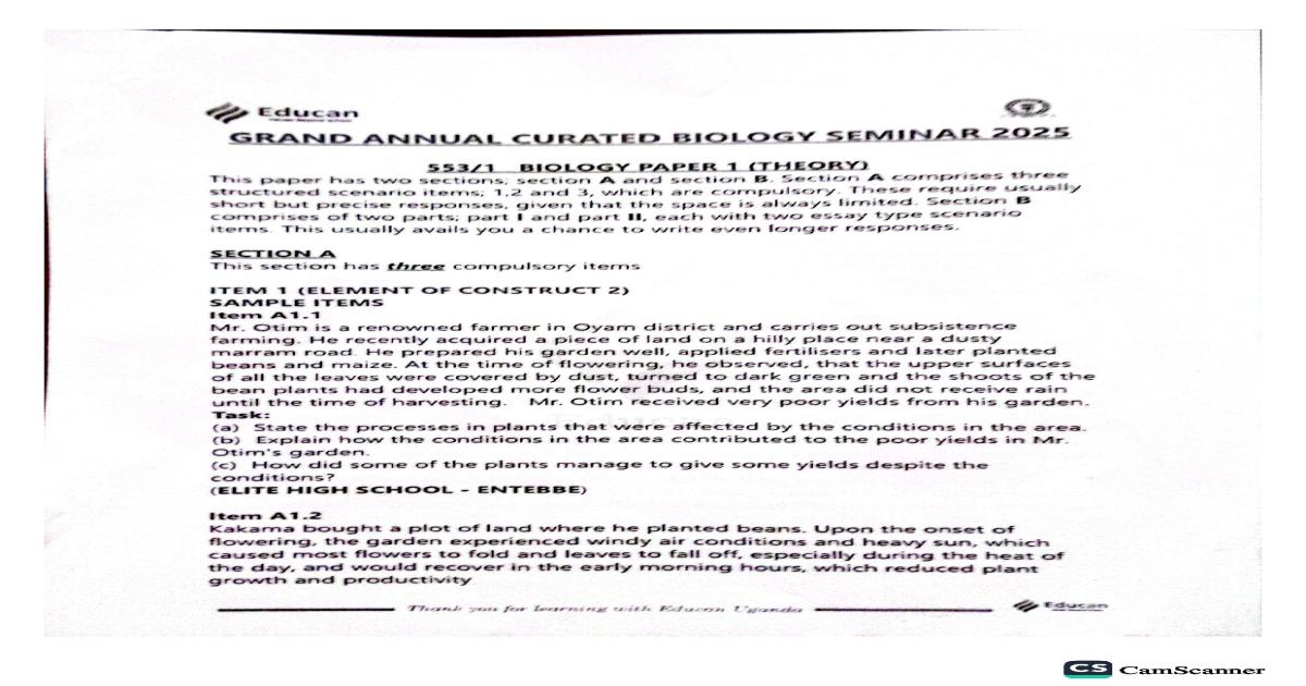 NLSC Elite seminar Biology