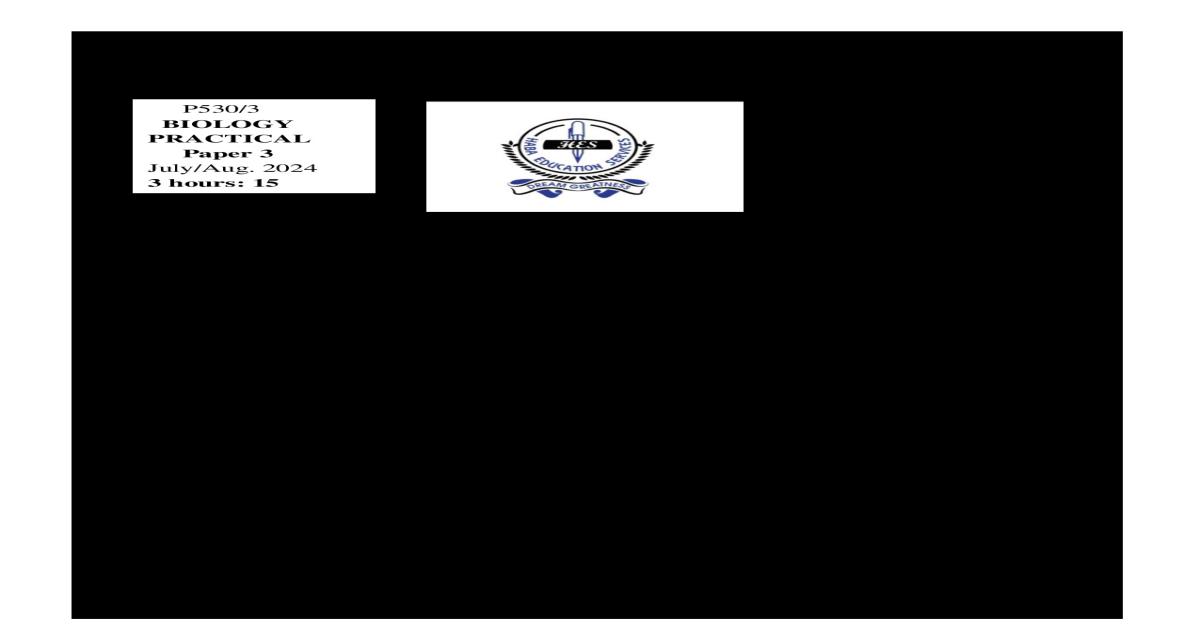 HES Mock Biology Paper 3 2024