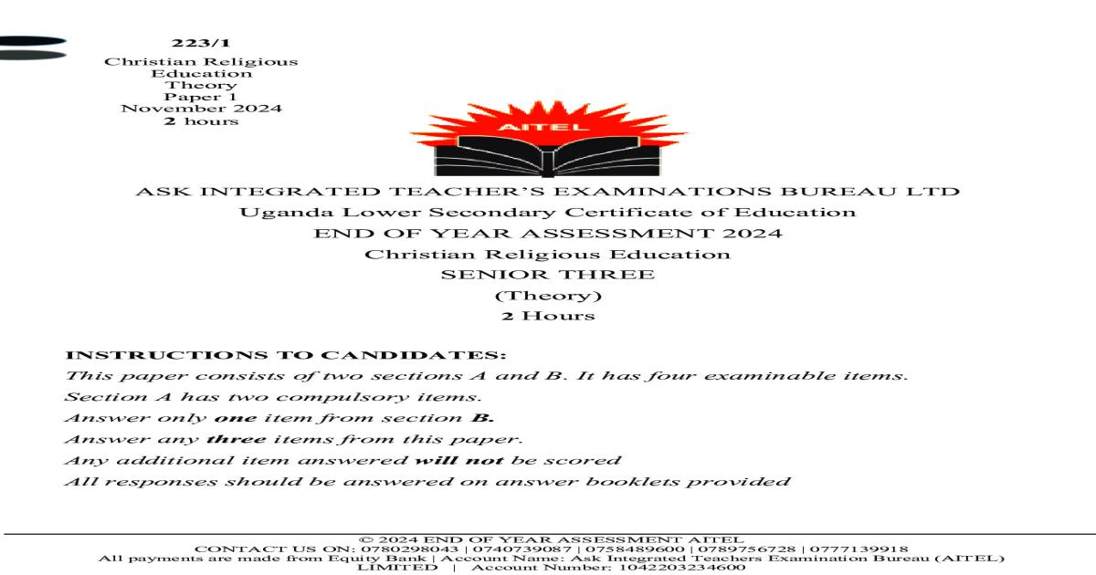CRE 1 AITEL  S.3 ASSESSMENT