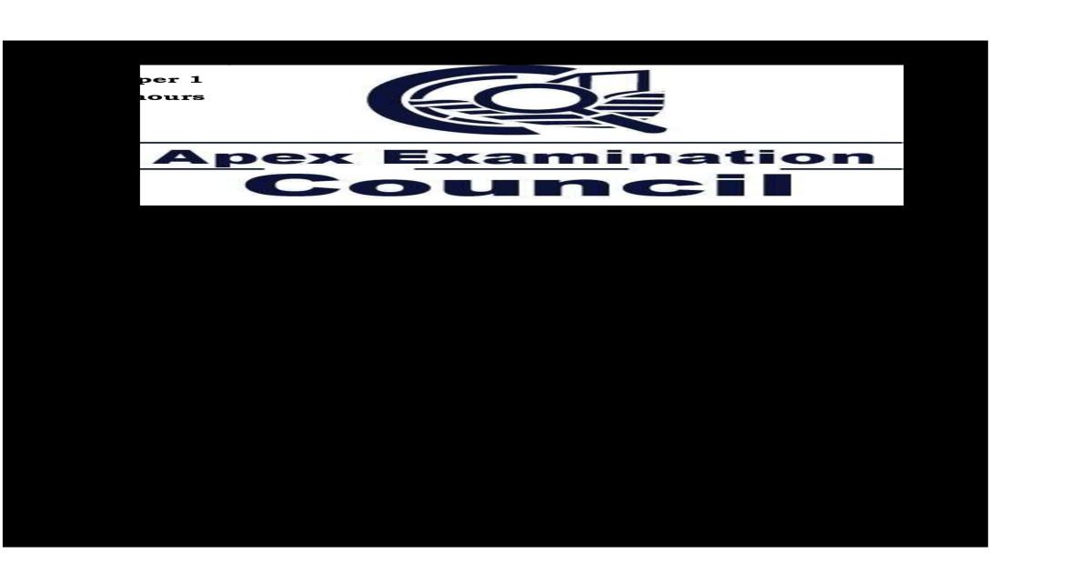 P220/1 Economics Paper 1 APEX