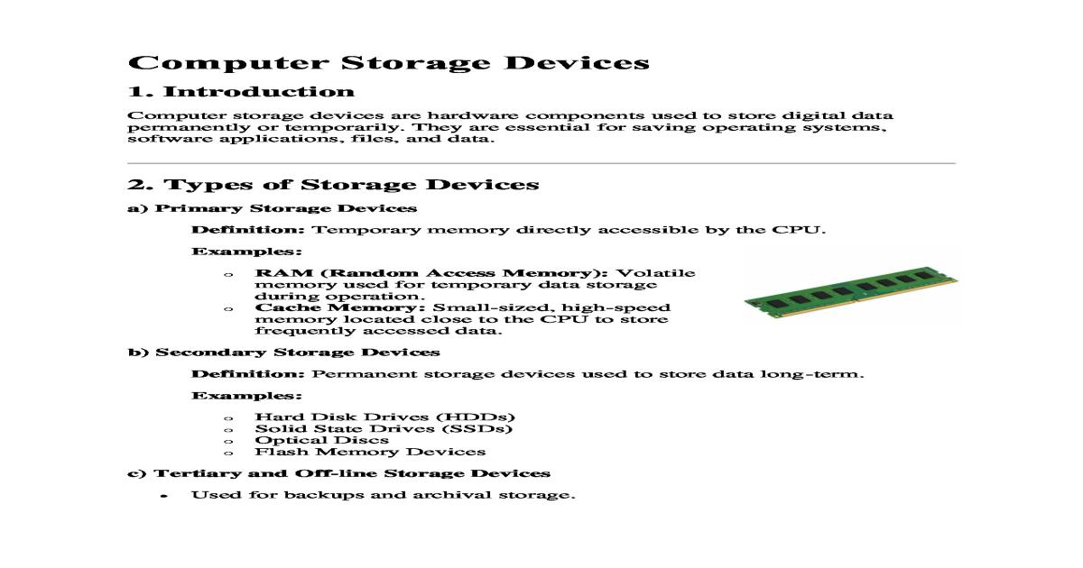 Computer storage devices