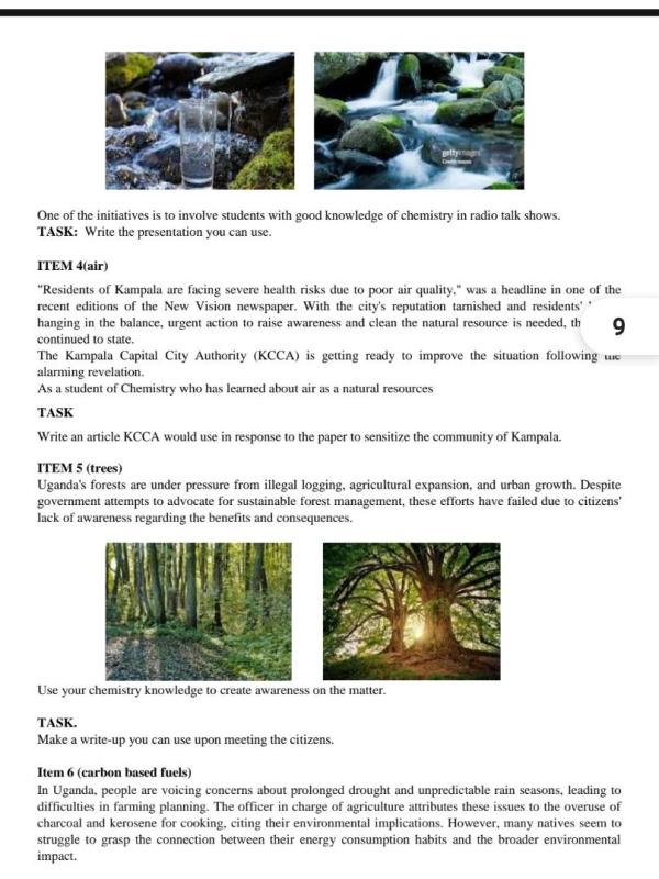 O-Level Chemistry: Sample Activity of Integration (AOI)