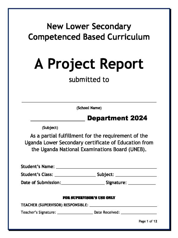 Agriculture Project Report Template