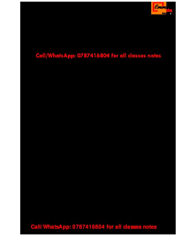English and Social Studies (SST) Term 1 Notes