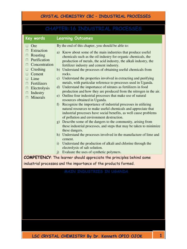 Chemistry S.4