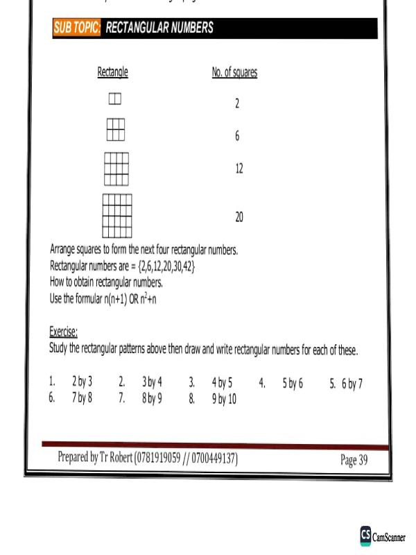 Understanding the Concept of Rectangular Numbers in Mathematics