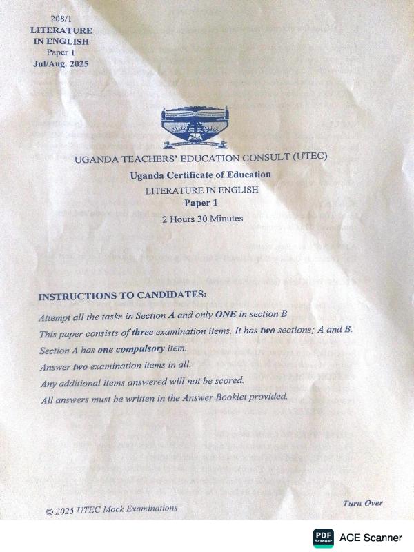 UCE LITERATURE ITEMS