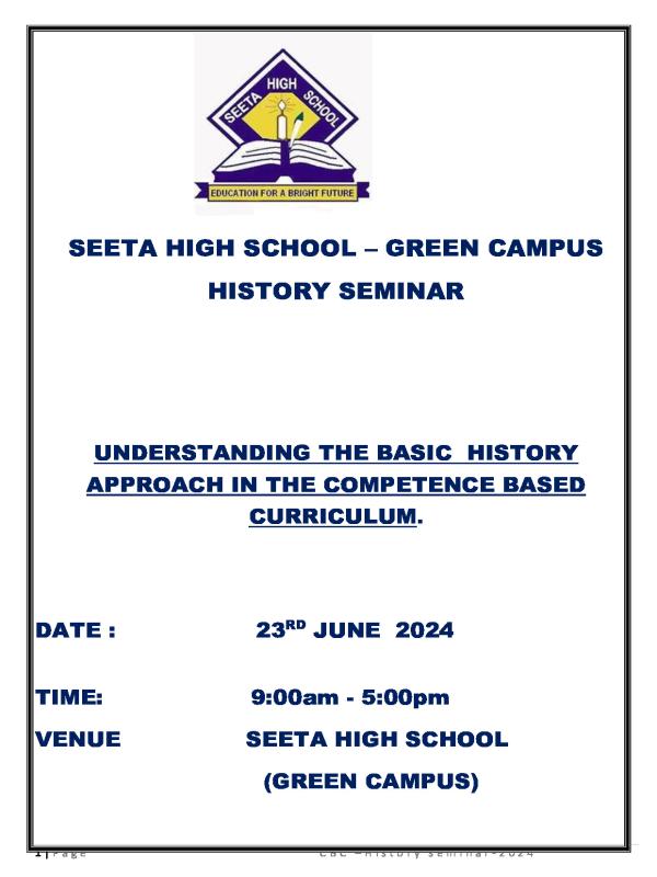 UCE History Final Seminar Revision Materials