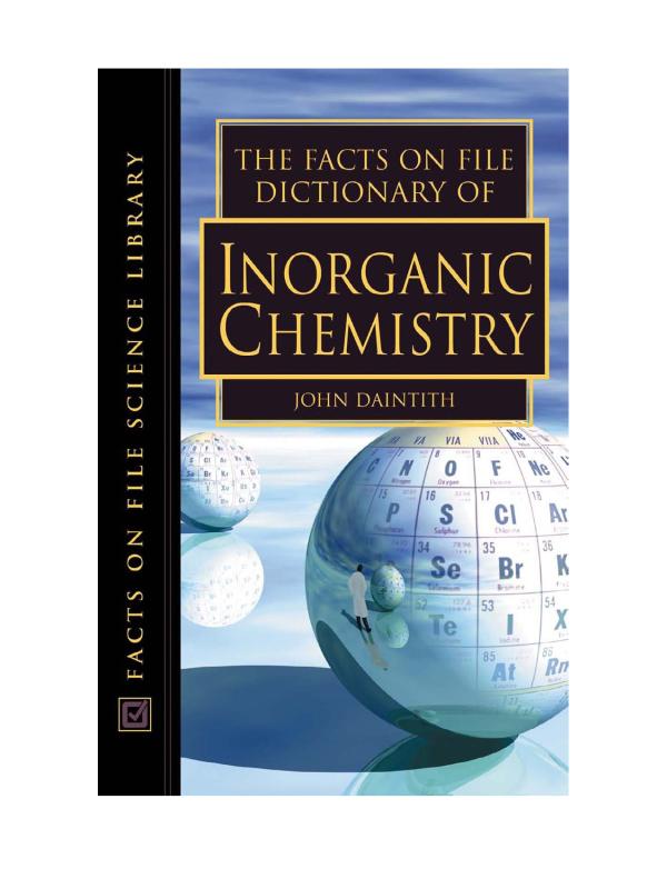 Dictionary of Inorganic Chemistry by John Daintith - Educational Resource