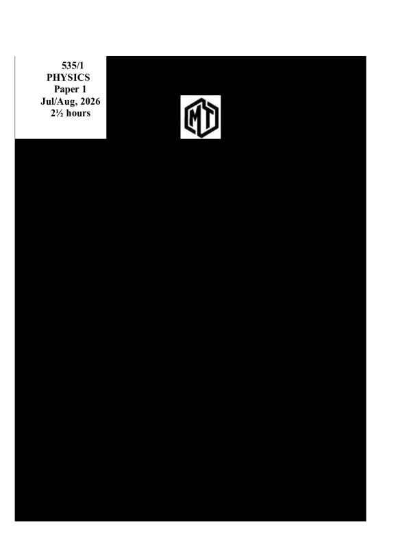 UNEB UCE Physics Paper 1 2026 Practice Exam - Matigo