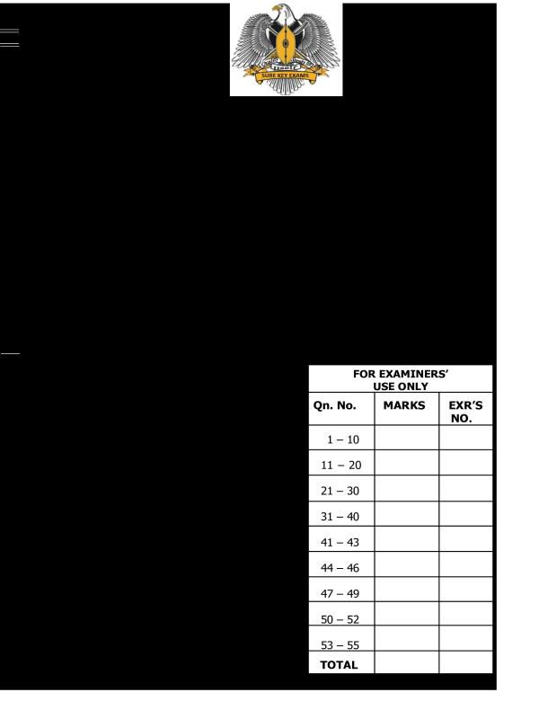 Primary Four (P.4) Social Studies Promotional Examination 2025   Sure Key Examination Board