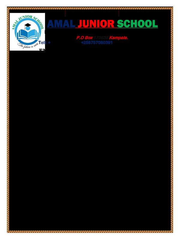 P.5 Mathematics End of Term 3 Examination Paper 2024 - Amaal Junior School
