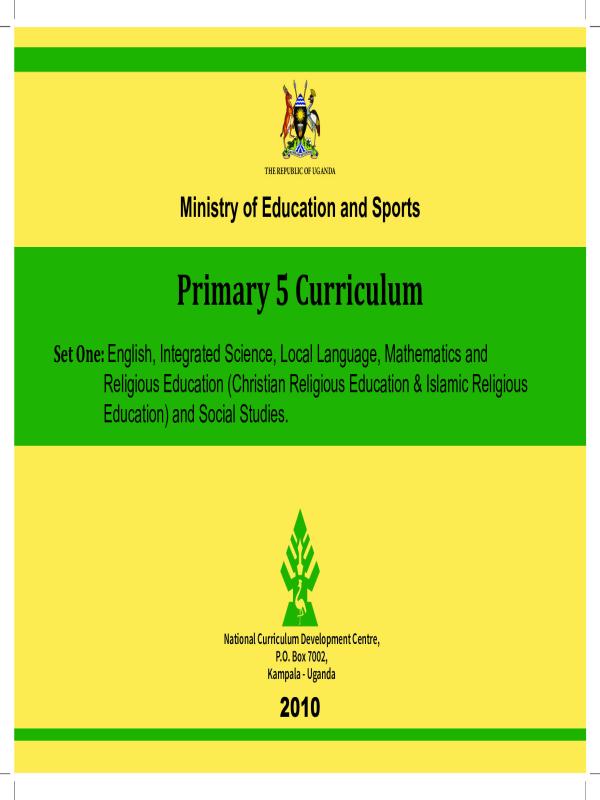Primary Five (P5) Curriculum Guidelines