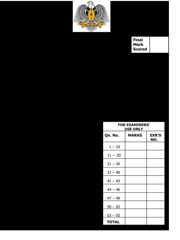 P.5 Social Studies term 1 Quality Check 1 Assessment  2026 Sure Key Examination Board